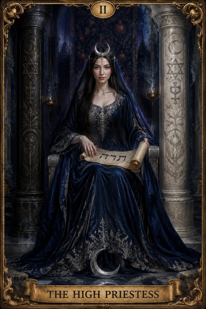 Карта «Жрица» из колоды Next Tarot